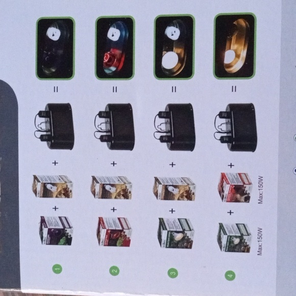 New! REPTI ZOO Dual Dome Lamp. 150w per Socket. - Picture 4 of 6